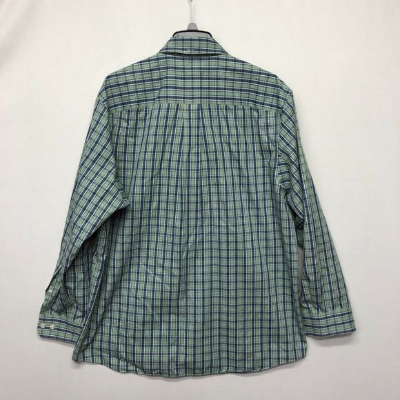 Duluth Trading Men Wrinkle Fighter Button Shirt Top Large Plaid Cotton B235 -14 - Picture 14 of 16